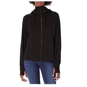 NWT- Danskin Double Collar Full Zip Hooded Jacket